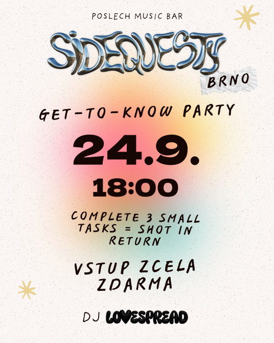 [Brno] - GET-TO-KNOW PARTY